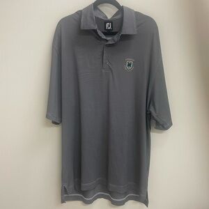 FootJoy Golf Polo Shirt Men's XXL Poly Spandex Kingsley Club Patch Logo EUC